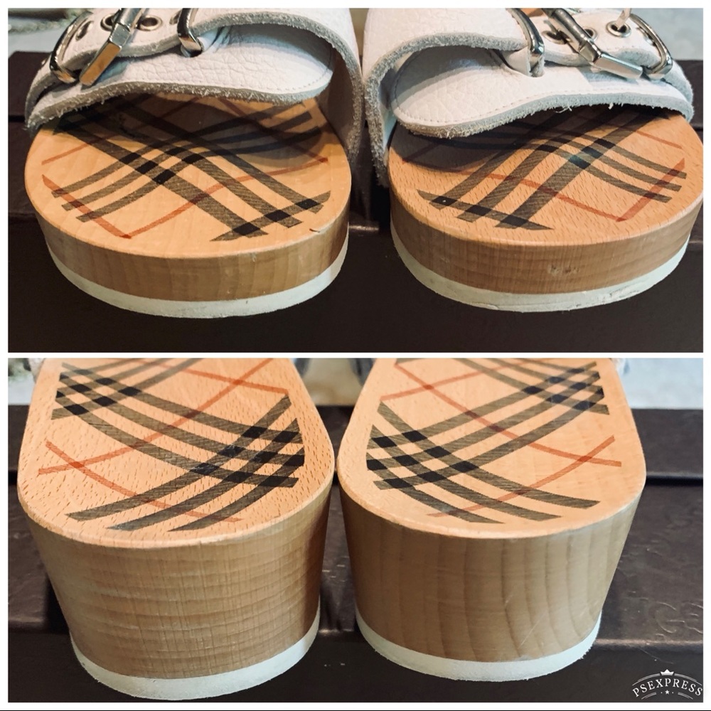 ❌SOLD❌✳️ BURBERRY GORG SLIDES/CLOGS EUC s 6.5-7✳️ - Picture 5 of 10